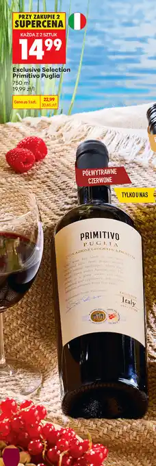 Biedronka Exclusive Selection Primitivo Puglia oferta