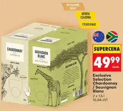 Biedronka Exclusive Selection Chardonnay / Sauvignon Blanc oferta