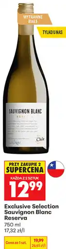 Biedronka Exclusive Selection Sauvignon Blanc Reserva oferta