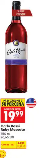 Biedronka Carlo Rossi Ruby Moscato oferta