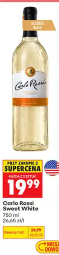 Biedronka Carlo Rossi Sweet White oferta