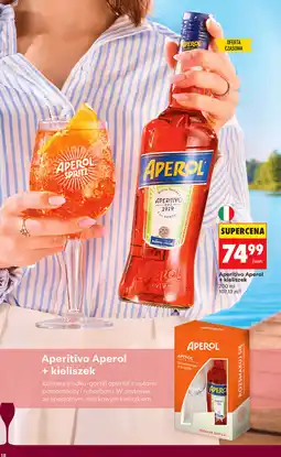 Biedronka Aperitivo Aperol + kieliszek oferta