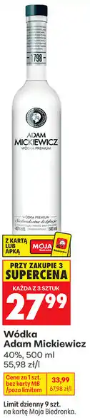 Biedronka Wódka Adam Mickiewicz oferta