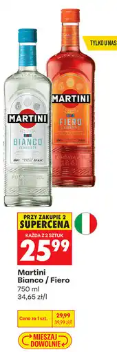 Biedronka Martini Vermouth Bianco / Fiero oferta
