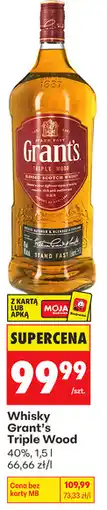 Biedronka Whisky Grant's Triple Wood oferta