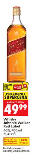 Biedronka Whisky Johnnie Walker Red Label oferta