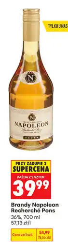 Biedronka Brandy Napoleon Recherché Pons oferta
