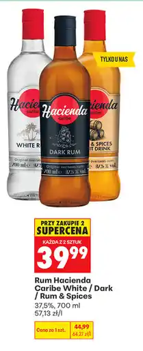 Biedronka Rum Hacienda Caribe White / Dark / Rum & Spices oferta