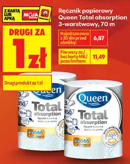 Biedronka Ręcznik papierowy Queen Total absorption 3-warstwowy, 70 m oferta