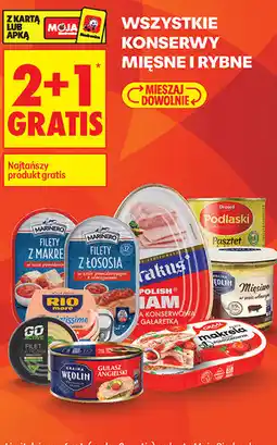 Biedronka Konserwy mięsne i rybne (np. Marinero, Krakus, Podlaski, Graal, Kraina Wędlin) oferta