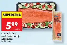 Biedronka Łosoś Coho rodzinna porcja Marinero oferta