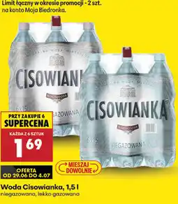 Biedronka Woda Cisowianka oferta
