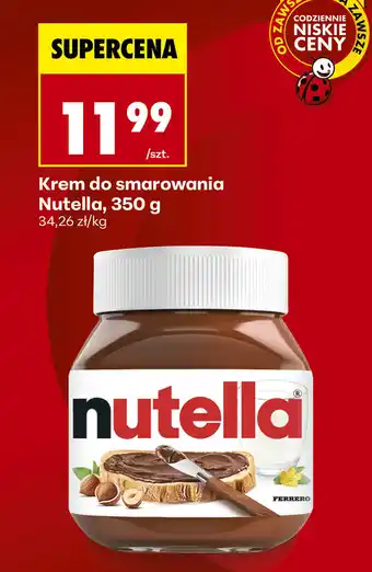 Biedronka Krem do smarowania Nutella oferta