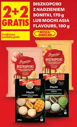 Biedronka Biszkopciki z nadzieniem Bonitki lub Mochi Asia Flavours oferta