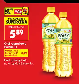 Biedronka Olej rzepakowy Polski oferta