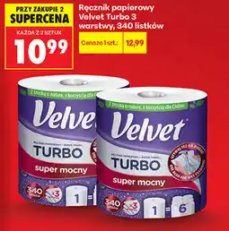 Biedronka Ręcznik papierowy Velvet Turbo 3 warstwy oferta