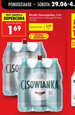 Biedronka Woda Cisowianka oferta