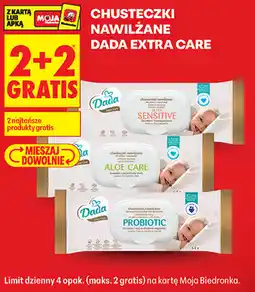 Biedronka CHUSTECZKI NAWILŻANE DADA EXTRA CARE oferta