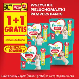 Biedronka WSZYSTKIE PIELUCHOMAJTKI PAMPERS PANTS oferta