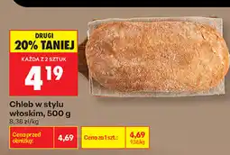 Biedronka Chleb w stylu włoskim oferta