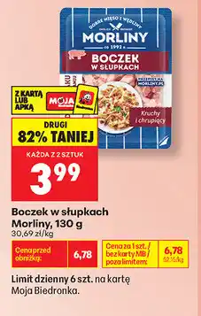 Biedronka Boczek w słupkach Morliny oferta