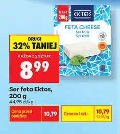 Biedronka Ser feta Ektos oferta