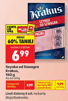 Biedronka Szynka od Szwagra Krakus oferta