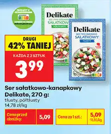 Biedronka Ser sałatkowo-kanapkowy Delikate oferta