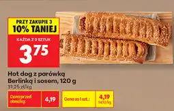 Biedronka Hot dog z parówką Berlinką i sosem oferta