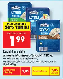 Biedronka Szybki śledzik w sosie Marinero Snack! oferta
