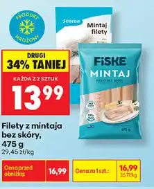 Biedronka Filety z mintaja bez skóry oferta