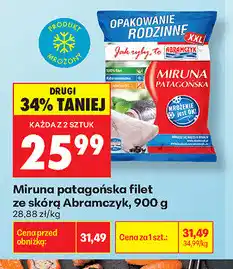 Biedronka Miruna patagońska filet ze skórą Abramczyk oferta