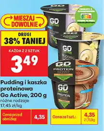Biedronka Pudding i kaszka proteinowa Go Active oferta