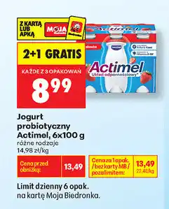 Biedronka Jogurt probiotyczny Actimel oferta
