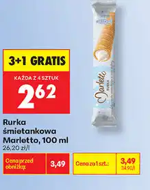 Biedronka Rurka śmietankowa Marletto oferta