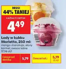 Biedronka Lody w kubku Marletto oferta