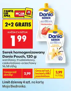 Biedronka Serek homogenizowany Danio Pouch oferta