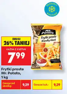 Biedronka Frytki proste Mr. Potato oferta