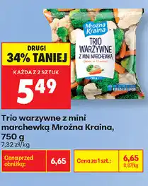 Biedronka Trio warzywne z mini marchewką Mroźna Kraina oferta