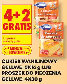 Biedronka Cukier wanilinowy Gellwe, 5x16 g lub Proszek do pieczenia Gellwe, 4x30 g oferta