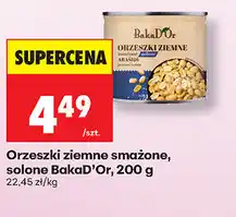 Biedronka Orzeszki ziemne smażone, solone BakaD'Or oferta