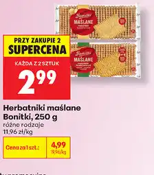 Biedronka Herbatniki maślane Bonitki oferta