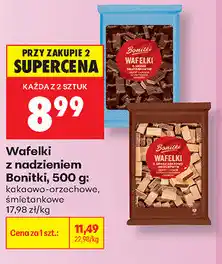Biedronka Wafelki z nadzieniem Bonitki oferta