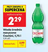 Biedronka Woda średnio nasycona Cechini oferta