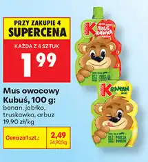 Biedronka Mus owocowy Kubuś oferta