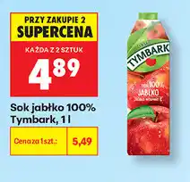 Biedronka Sok jabłko 100% Tymbark oferta