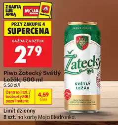 Biedronka Piwo Žatecký Světlý Ležák oferta