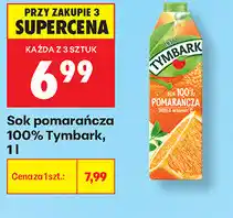 Biedronka Sok pomarańczowa 100% Tymbark oferta