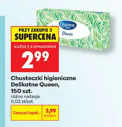 Biedronka Chusteczki higieniczne Delikatne Queen, 150 szt oferta