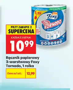 Biedronka Ręcznik papierowy 3-warstwowy Foxy Tornado, 1 rolka oferta